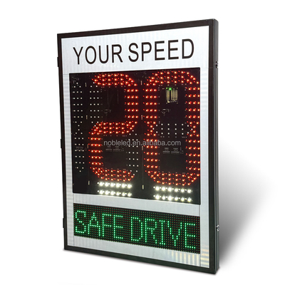 Radar Speed limit Sign with Green Red Colors Radar Detection Distance With 200 Meters for Safe Drive