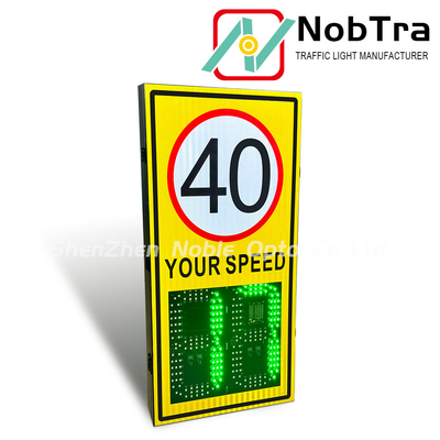Power Source 220VAC Digital Speed Limit Signs Traffic Sign Temperature Range -40°C To 60°C Suitable for Various Road Conditions